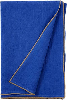 Evy vävd filt 260x260 cm, Cobalt