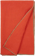 Evy vävd filt 260x260 cm, Tomato