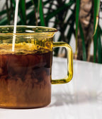 Glasmugg i borosilikatglas 6-pack, Gul 3,5 dl