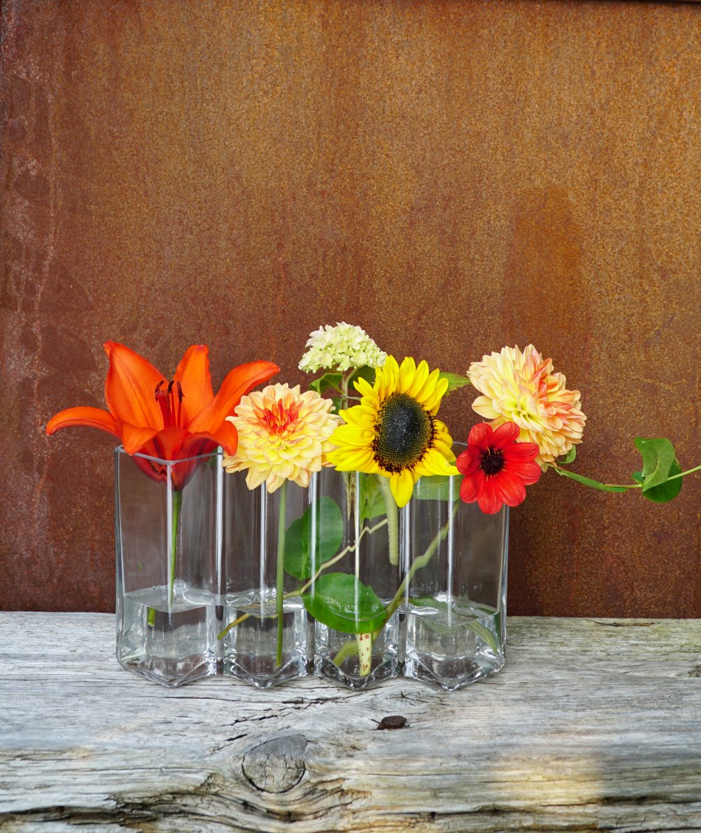 ROW vas 4-kamrar, klarglas