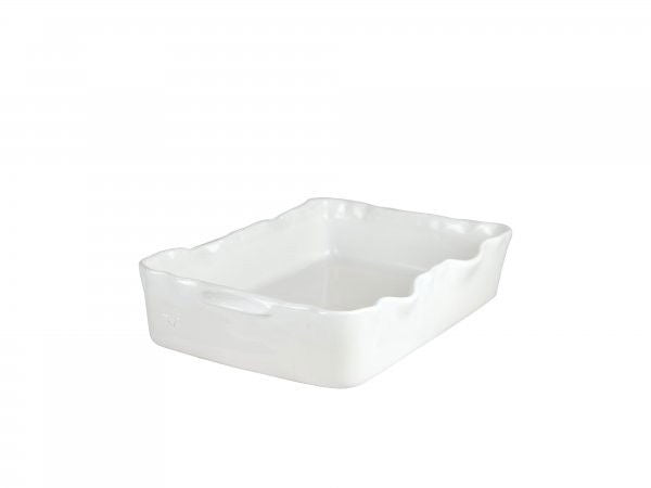 PROVENCE – Rektangulär gratängform, 35,5 × 22 × 8 cm, Vit (matt)