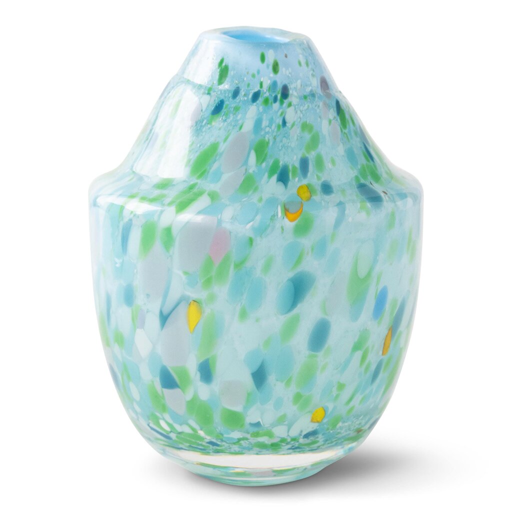 Magnor - Unik Skulptur Kunstglass Grön Multi Liten 17 cm