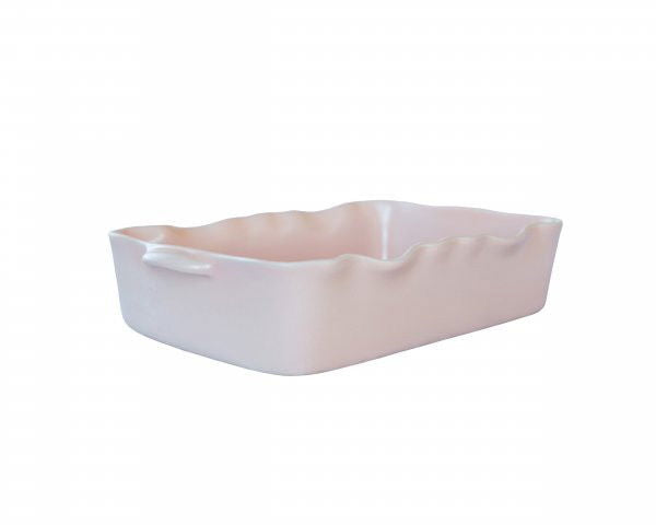 PROVENCE – Rektangulär gratängform, 35,5 × 22 × 8 cm, Rosa (matt)