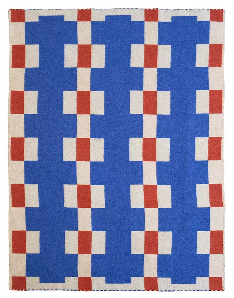 Marta ullfilt 130x180 cm, Blue