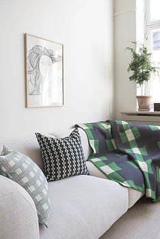 Marta ullfilt 130x180 cm, Green