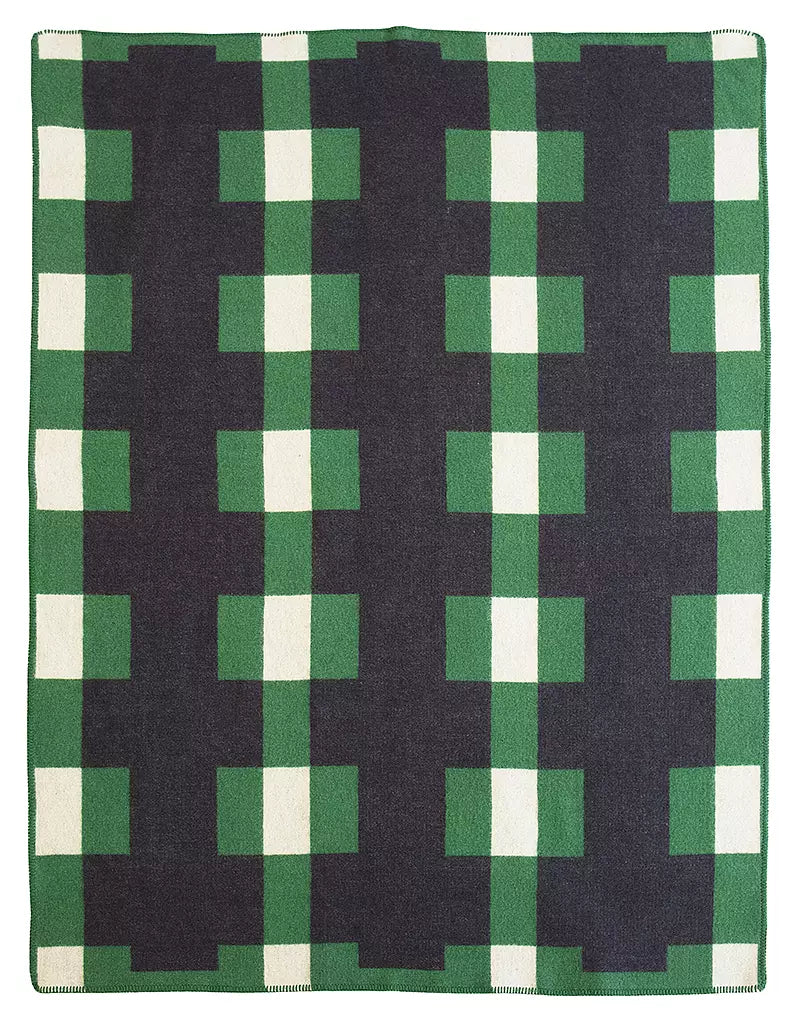 Marta ullfilt 130x180 cm, Green