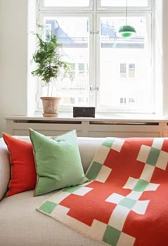 Marta ullfilt 130x180 cm, Red