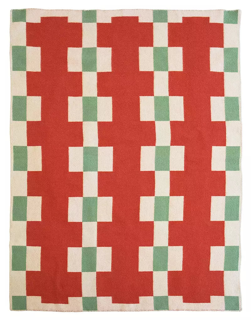 Marta ullfilt 130x180 cm, Red