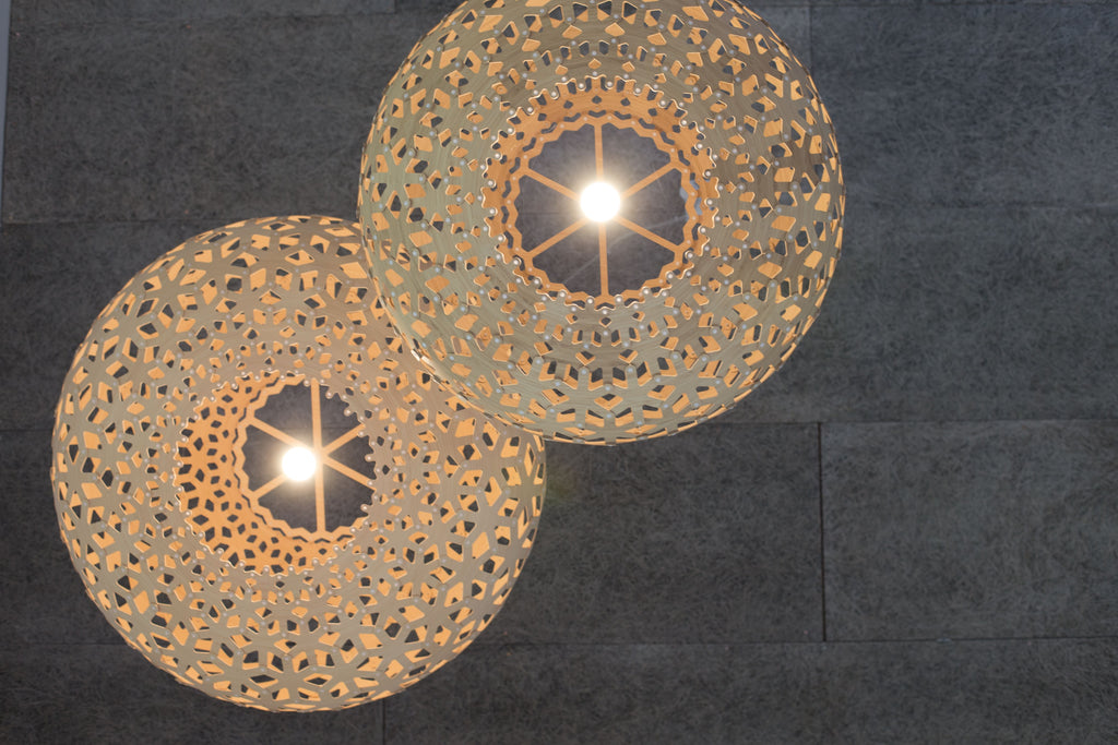 Snowflake Taklampa 800mm, Red