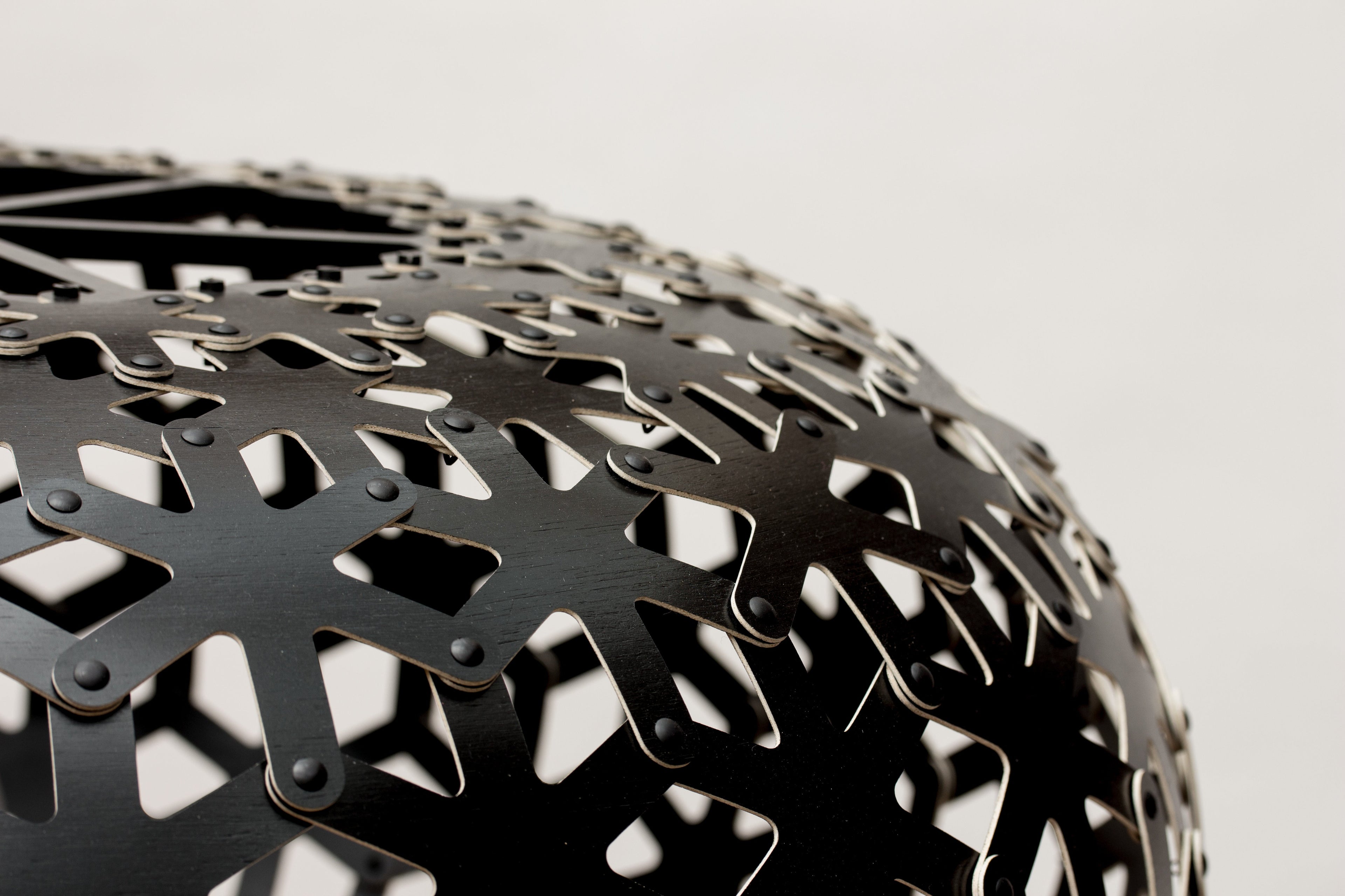 Snowflake Taklampa 1000mm, Orange