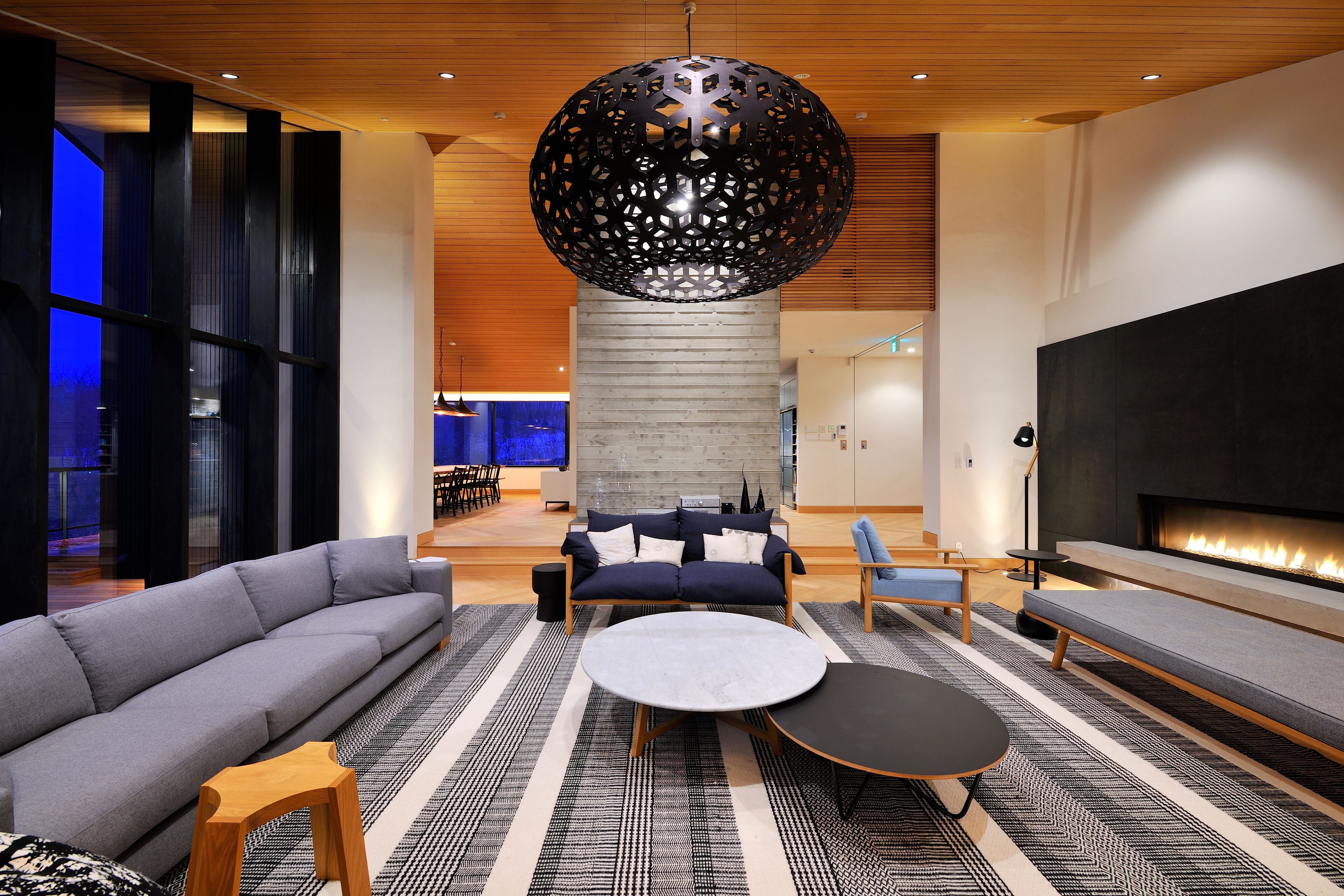 Snowflake Taklampa 1000mm, Orange