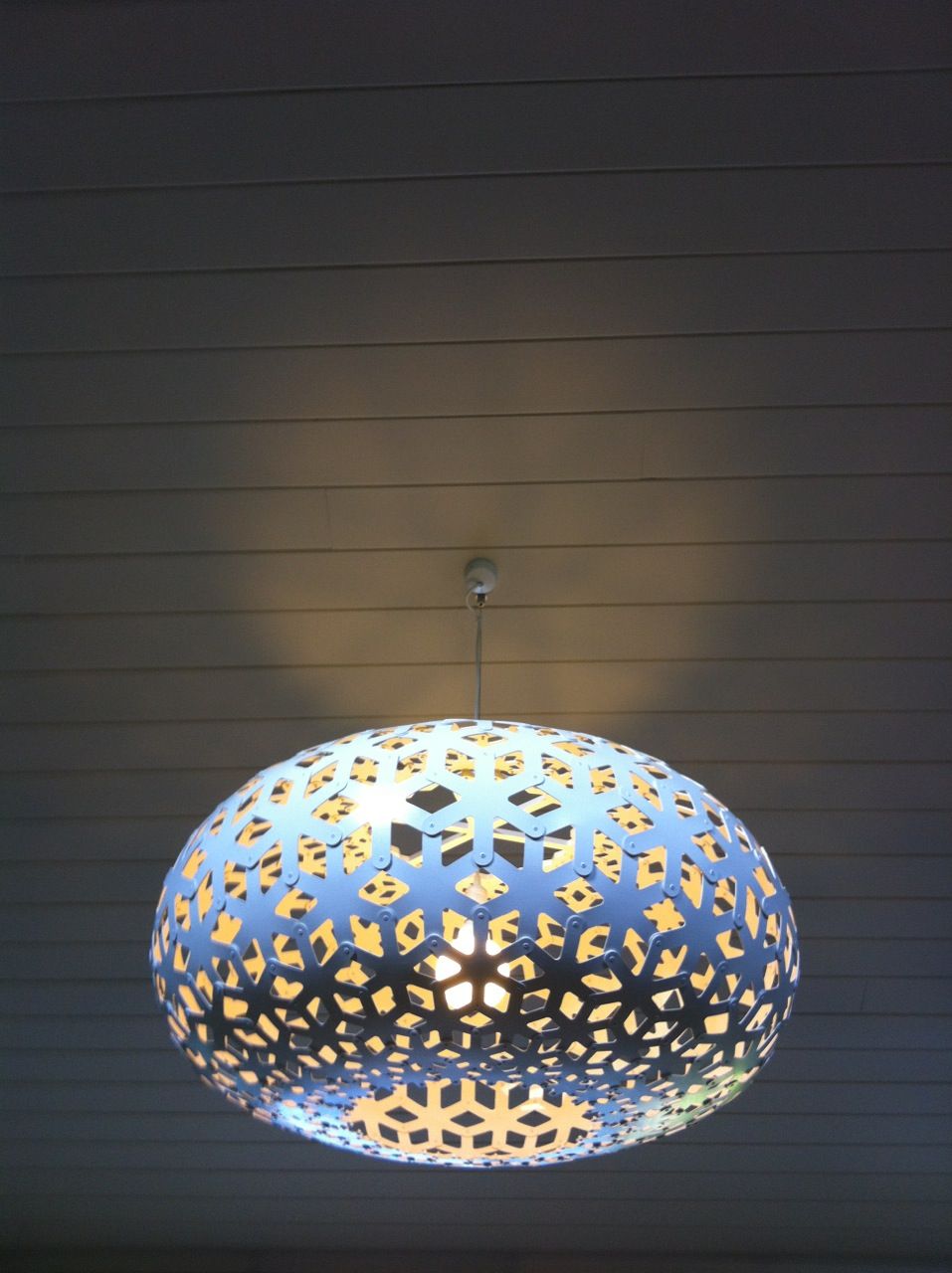 Snowflake Taklampa 1000mm, Black 2 Side