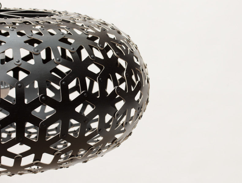 Snowflake Taklampa 800mm, Orange