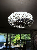 Snowflake Taklampa 1000mm, Bambu