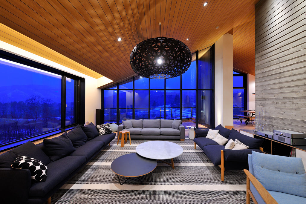 Snowflake Taklampa 800mm, Black 2 Side