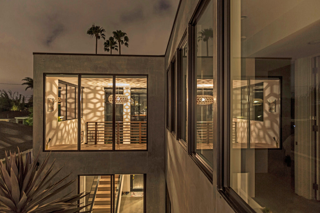 Snowflake Taklampa 800mm, Bambu