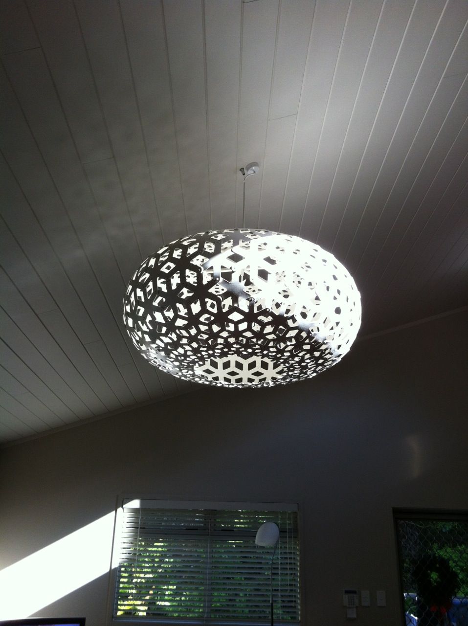 Snowflake Taklampa 800mm, White 2 Side