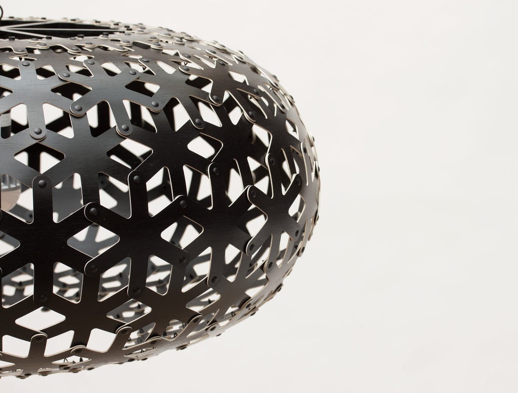 Snowflake Taklampa 1000mm, Orange