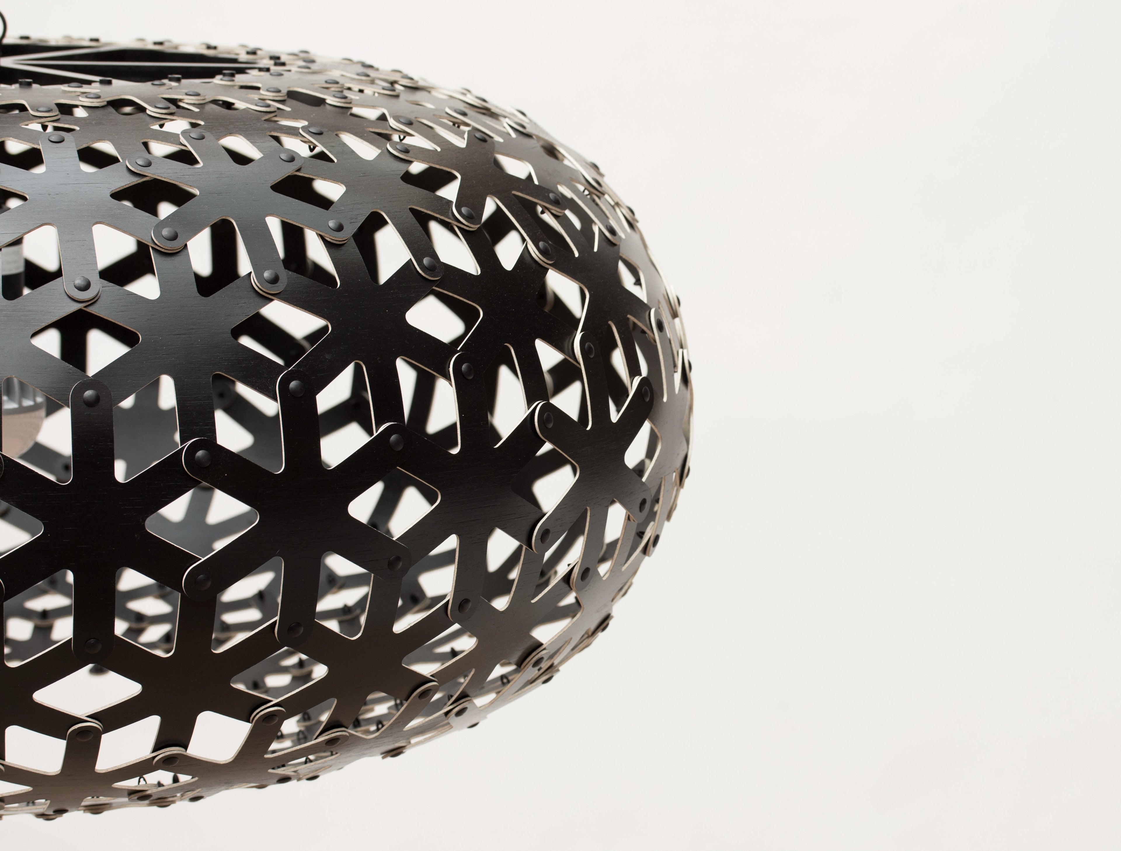 Snowflake Taklampa 1000mm, Orange