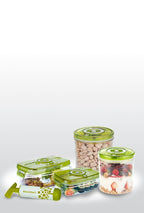 Vacucraft Förvaringsburk med Pump, 4 delar