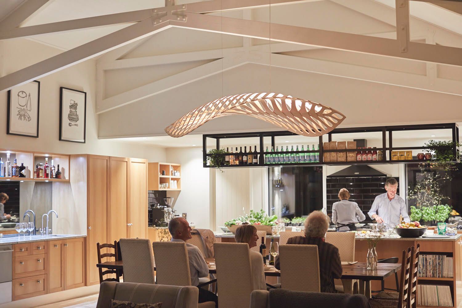 Navicula Taklampa Small, Aqua