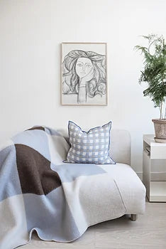 Pop ullfilt 130x200 cm, Blue