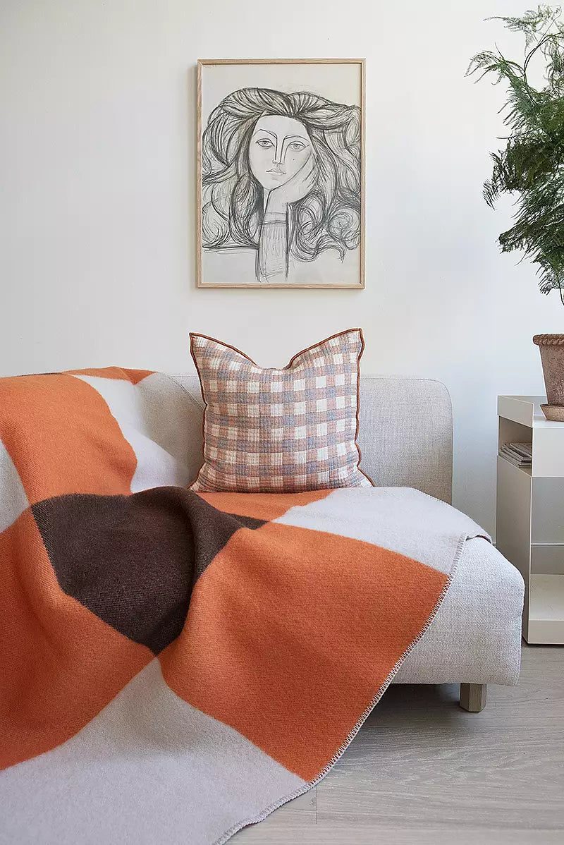 Pop ullfilt 130x200 cm, New Orange