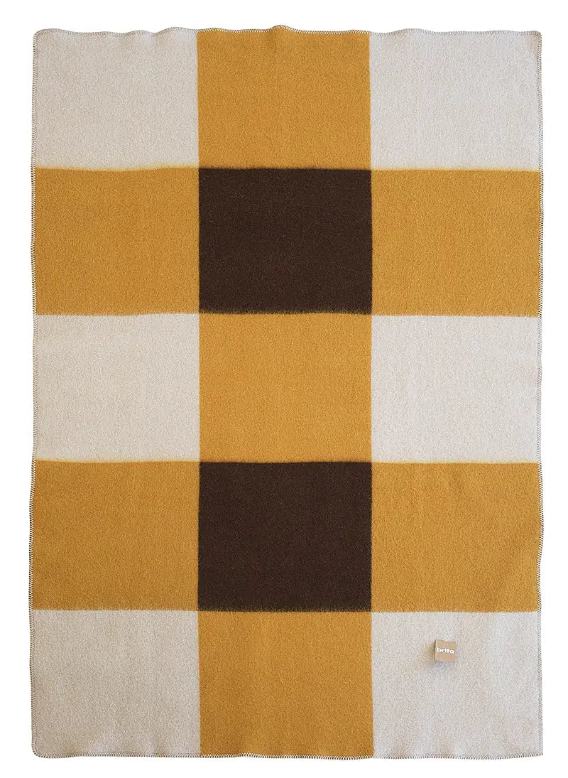 Pop ullfilt 130x200 cm, Yellow