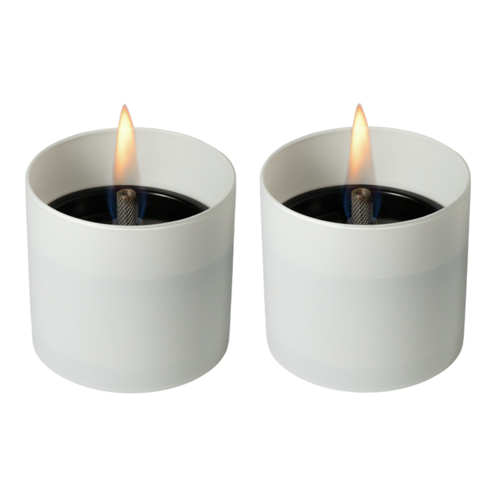 TenderFlame - Lilly - Bordlykta 8, 2-pack med bränsle - 0,15 l
