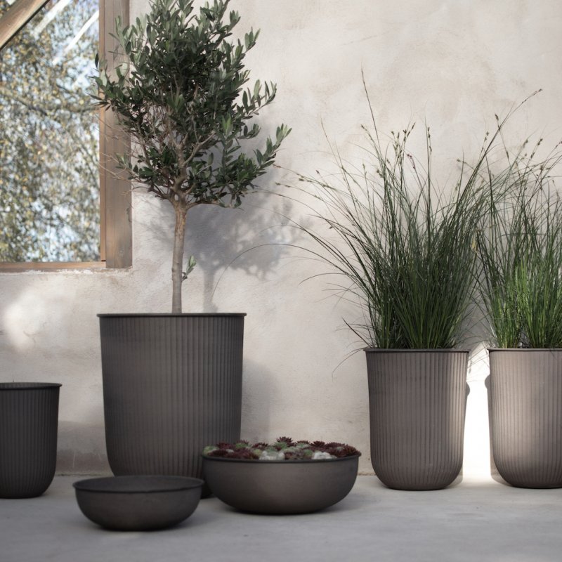 OUT Stripe Krukset 3-set, Brun