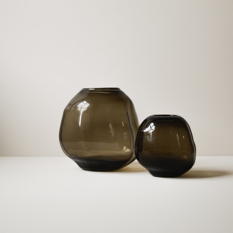 Pebble Vase Brown, Small